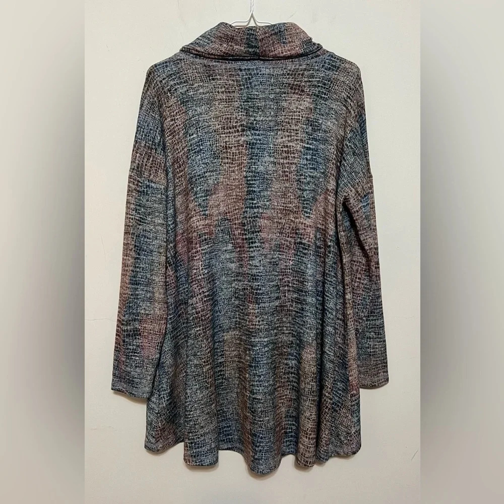 Cha Cha Vente Cowl Neck High Low Sweater Top Size Medium - Picture 6 of 12